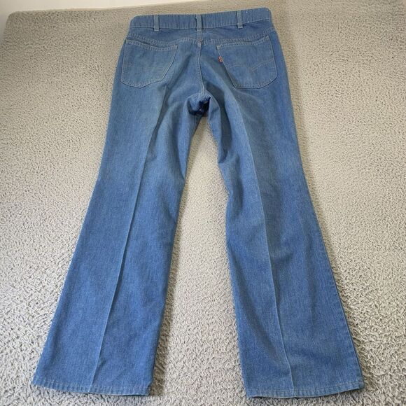 Vintage Levis SF 207 Jeans Mens 34x30 Blue Chambray Denim 80s Era USA Orange Tab - Picture 11 of 14